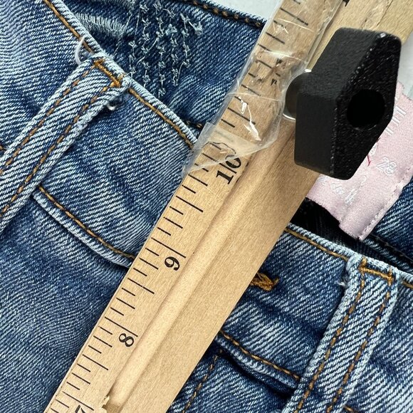 Revice Jean Women 24x32* Venus Flare Star High Rise Blue Front Seam Denim Tag 27 - Picture 15 of 16